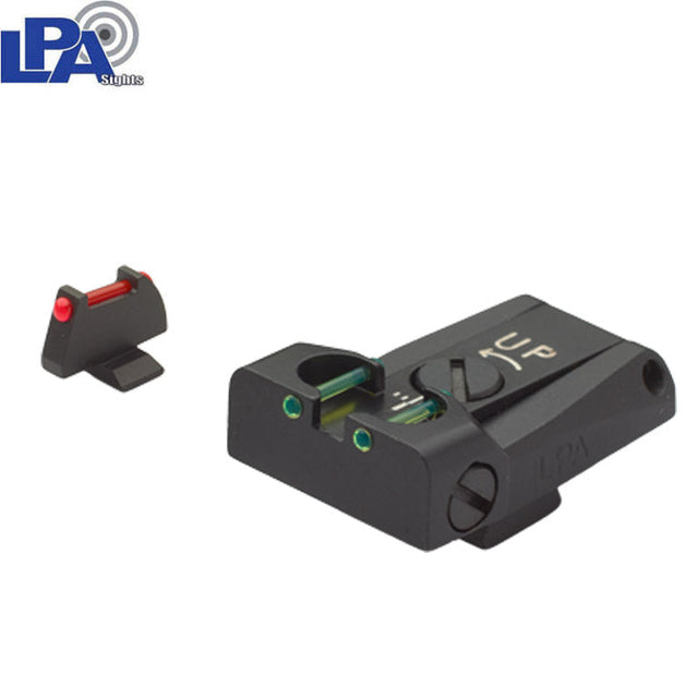Beretta [92A1 92X 92XI 98A1 M9A3 & other] adjustable sights | fiber optic - Ubitzu
