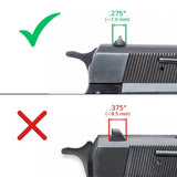 Browning Hi-Power Vigilante säädettävä takatähtäin | blank - Ubitzu