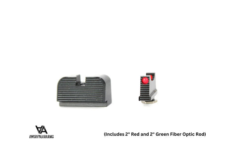Co-witness sights for Glock MOS [G17 MOS G19 MOS & other] | fiber optic - Ubitzu