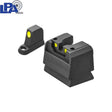 CZ P-10 Optics Ready puolisäädettävät co-witness rautähtäimet | luminoivat pisteet - Ubitzu