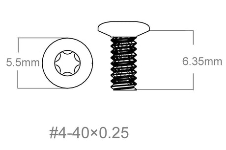 Ruuvisarja 3 kpl | 4-40x0.250’’ [T10] - Ubitzu