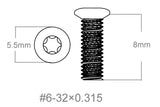 Set of screws 3pcs | 6-32x0.315’’ [T10] - Ubitzu