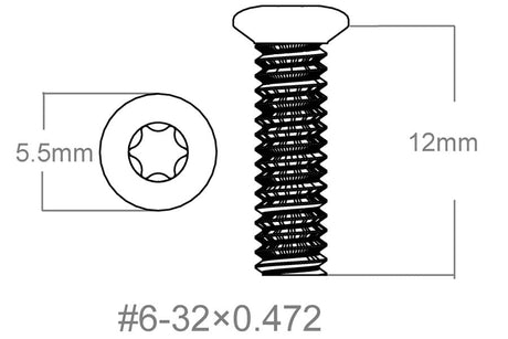 Ruuvisarja 3 kpl | 6-32x0.472’’ [T10] - Ubitzu