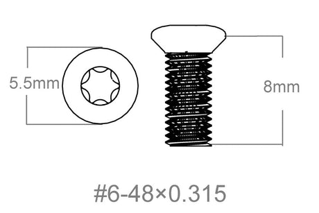 Ruuvisarja 3 kpl | 6-48x0.315’’ [T10] - Ubitzu