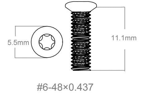 Ruuvisarja 3 kpl | 6-48x0.437’’ [T10] - Ubitzu