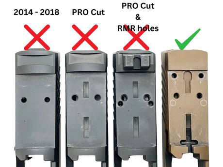 Sig P320 [models with removable rear sight] Optics Ready plate with rear sight | Aimpoint Acro footprint - Ubitzu